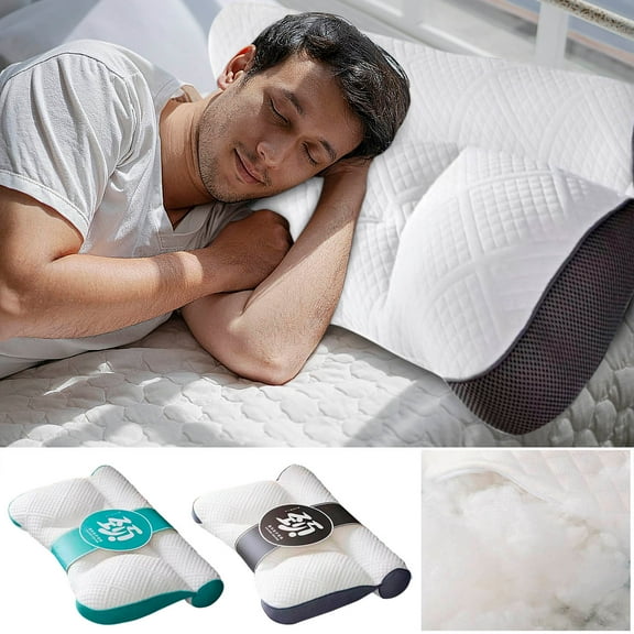 RFUGUG Adjustable Contour Support Pillow - High-Tech Anti-Traction Cervical Protector - Designed for Advanced Neck Support and Comfort