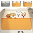 thumbnail image 1 of RFUGUG Bath Rugs, Non Slip Quick Dry Super Absorbent Rubber Backing Bathroom Rugs, Soft and Comfortable Diatomaceous Floor Mats, Cute Dogs, 16x24 in, 1 of 9