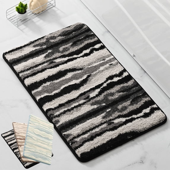 RFUGUG Bath Rugs, Non Slip Quick Dry Ultra Absorbent Bath Mats, Soft Plush Floor Rugs for Kitchen, Bedroom, Bathroom Entrance, Home Decor,15.74x23.62 in