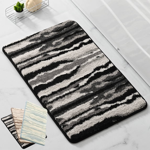 RFUGUG Bath Rugs, Non Slip Quick Dry Ultra Absorbent Bath Mats, Soft Plush Floor Rugs for Kitchen, Bedroom, Bathroom Entrance, Home Decor,15.74x23.62 in