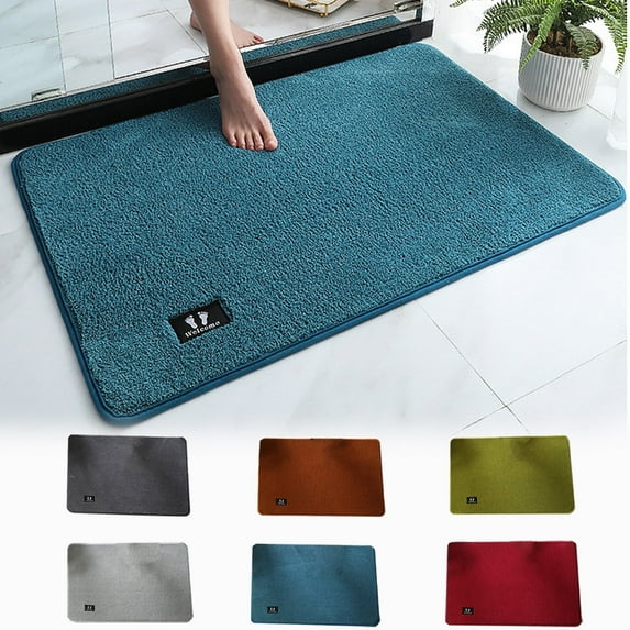 RFUGUG Bath Rugs, Non Slip Super Absorbent Bathroom Mats, Shower Rugs Front Door Mat Carpet Floor Rug for Home Kitchen Entrance Bedroom Decor