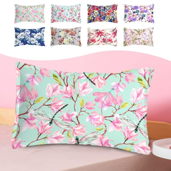 RFUGUG Bed Pillow for Kids Sleeping, Comfortable and Soft Premium Down Flower Pillow for Back, Stomach or Side Sleepers, 29.13*18.89in