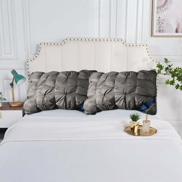 RFUGUG Bed Pillows for Sleeping, Cooling Hotel Quality, Super Soft Down Filled Pillows for Side and Back Sleepers,Gray, 29x19 in