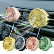 RFUGUG Car Vent Fan - USB-Powered Creative Mini Fan with RGB Ambient Lighting, 3-Speed Settings & 360  Adjustable Angle for Ultimate In-Car Comfort