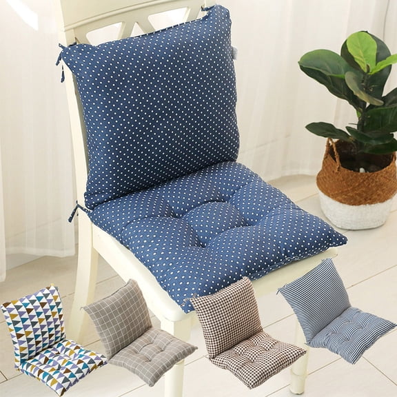 RFUGUG Chair Cushions, Premium Tufted Non Slip One-Piece Seat Pads, Comfortable and Soft Plush Thickened Back and Seat Cushion for Office Student and Children's Home Chairs, 15.74*15.74in