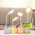 thumbnail image 1 of RFUGUG Desk Lamp with Pen Holder, LED Reading Light, Touch Control, Adjustable Brightness, Perfect for Bedroom Nightstand and Office Workspaces - Includes USB Charging Port, 1 of 7