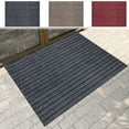 thumbnail image 1 of RFUGUG Door Mat - Stylish Solid & Striped Entry Rug, Durable Polyester + Non-Slip Rubber Backing, Water-Resistant, Easy to Clean, Perfect for Home Entryways, 31.49x19.68in, 1 of 8