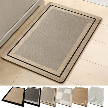 RFUGUG Front Door Mat Indoor Outdoor Entrance, Waterproof Non Slip, All-Weather Doormat, Sturdy Natural Rubber, Fade Resistant, Low Profile, Easy Clean Patio Porch Entryway Mat, 16x24 Inches