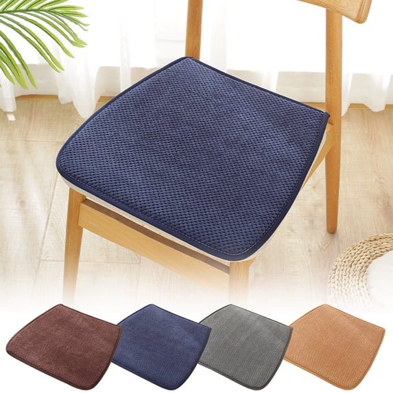 RFUGUG Indoor Chair Cushion with Ties, Office Cushion With Non-Slip Padding,Comforable and Breathable Dining Seat Cushion For Kitchen,Living Room,Home Decoration,17.72 Inch