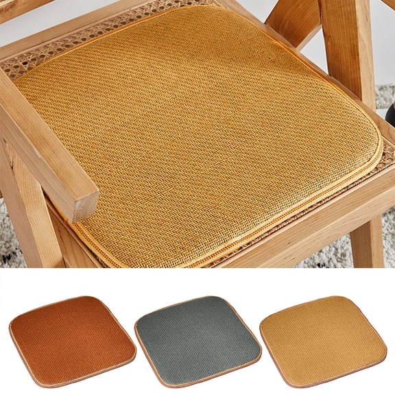 RFUGUG Indoor Chair Cushions,Wooden Home Cushion With Non-Slip Padding,Classic Vintage Style Pattern,Comforable and Breathable Dining Seat Cushion For Kitchen,Living Room,Home Decor