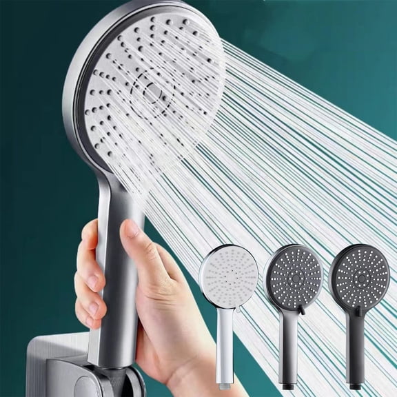 RFUGUG Large Panel Handheld Shower Head, High Pressure 5-Spray Modes for All Ages – Versatile & Easy-to-Use for Home & Elderly Care