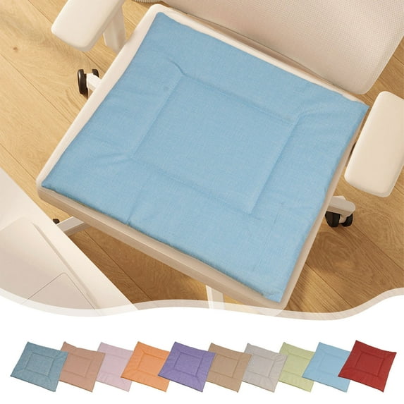 RFUGUG Linen Texture Sponge Chair Pads - Multi-Color Seat Cushions for Enhanced Home Décor - All Seasons Comfort & Softness - Stable Textured Design - Effortless Cleaning - 15.74x15.74x0.98in