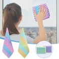 thumbnail image 1 of RFUGUG Microfiber Cleaning Cloth, Weakly Twisted Towel Striped Dishcloth, Soft Absorbent Washable Cleaning Rags for Car Gardens Kitchen Hand Glass Windows Mirrors No Odor, 11x11 Inch, 1 of 5