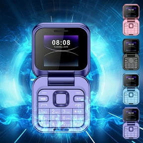 RFUGUG Mini Folding Feature Phone, Compact Flip Phone for Seniors, Easy-to-Use Button Mobile, and Pocket-Sized Elderly Cell Phone, Perfect for Simple and Reliable Communication