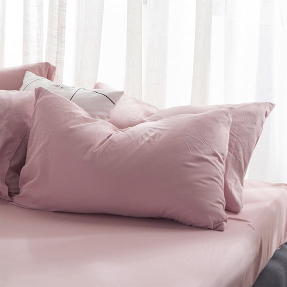 RFUGUG Natural Linen-Feel Washed Cotton Pillowcase - Hypoallergenic, Gentle on Hair & Skin, Soft, Breathable Fabric, 19x29 Inch, Hidden Side-Opening, Perfect for Allergy Relief and Comfort