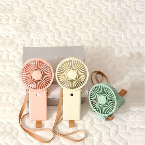 RFUGUG Portable USB Mini Fan - 3 Speeds, Whisper Quiet, Lightweight Design, Rechargeable Eco Battery - Wearable, Handheld or Desktop Use, with USB Cable