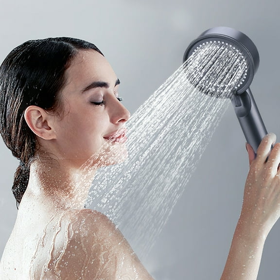 RFUGUG Power-Boosting Handheld Shower head with Adjustable Bracket, Extra-Long Hose, and Detachable Design for Enhanced Water Pressure & Versatility
