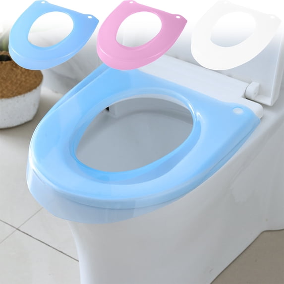 RFUGUG Rainproof & Thickened Toilet Seat Cushion - Comfort Cover for All Seasons - Dirt-Resistant & Easy-Clean Design - Elevates Bathroom Style - Fits Standard Toilets - 16.54x14.96x1.57in