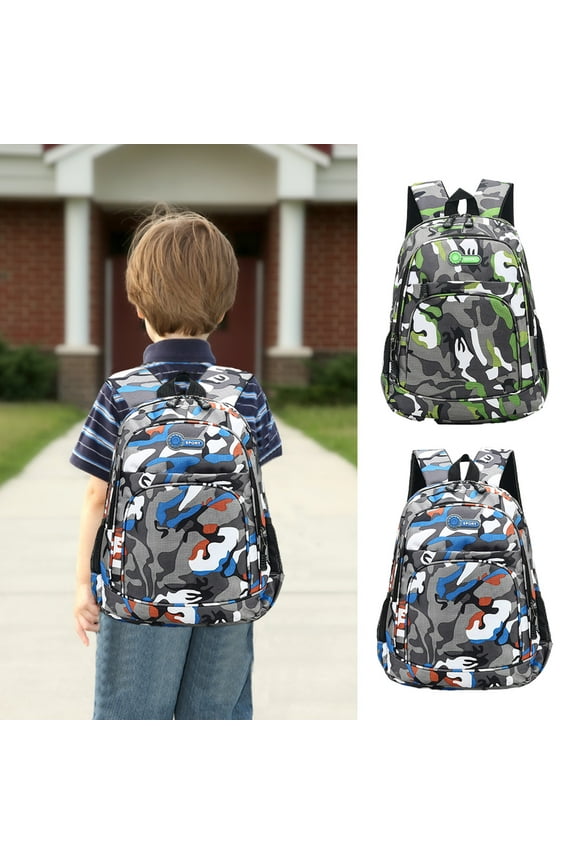 School Backpack for Teens, Elementary Middle Waterproof School Bag with Quality Patterns Prints, Lightweight Travel Back Pack for Students, 13.77in