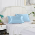 thumbnail image 1 of RFUGUG Silk Satin Pillowcase for Hair and Skin Queen Set of 2 Soft Pillow Cases Silky Microfiber Bed Pillow Covers Wrinkle Resistant, 1 of 7
