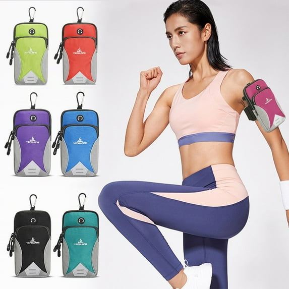 RFUGUG Small Sling Shoulder Bag and Phone Armband for Women Men, Multipurpose Running Phone Holder, Adjustable Single Strap for Secure Fit, Perfect for Running Walking