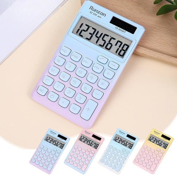 RFUGUG Solar-Powered Cute Scientific Calculator, High-Aesthetics Design, Perfect for Students - Mini, Portable and Functional for School and Home Use