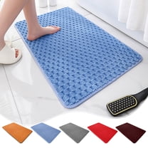 RFUGUG Velvet Bathroom Carpet - 15.7x23.6in Super Absorbent & Quick-Drying Non-Slip Mat, Soft & Warm Microfiber for Tub-Side, Sink & High-Traffic Areas, Machine-Washable & Easy to Clean