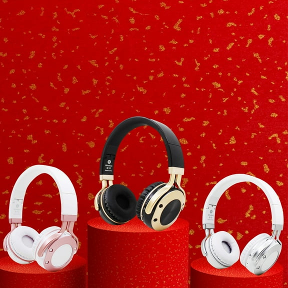 RFUGUG Wireless Bluetooth Headphones Over Ear, Ultra-Long Battery Life, Rich Bass, Smart Noise Cancelling Headset for Phones & Computers