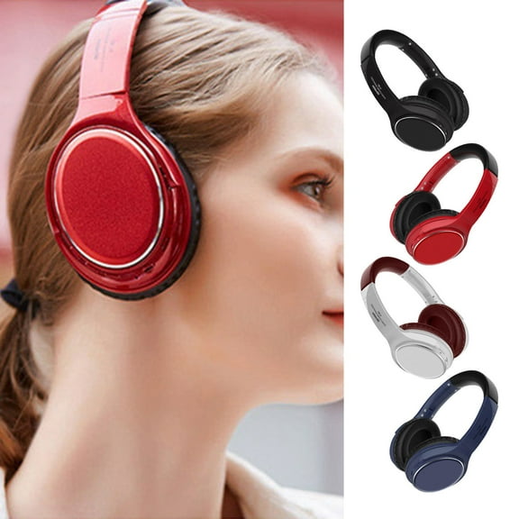 RFUGUG Wireless Bluetooth Over-Ear Headphones with Advanced Noise Cancellation, Extended Battery Life, Ergonomic Comfort, Foldable Design, and Dual USB/AUX Connectivity
