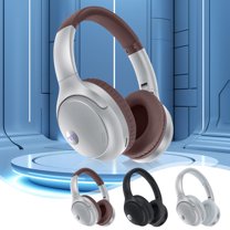 RFUGUG Wireless Over-Ear Bluetooth 5.3 Headphones - Digital Battery Display, Extended Playtime, Foldable Design with Card Slot for Ultimate Convenience