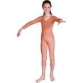 thumbnail image 1 of Girl's Unitard Peach Velvet XS, 1 of 2