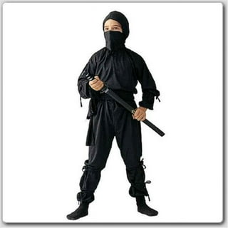 Stealth Shinobi Ninja Adult Plus Size Costume 2X, Size: 2XL, Black