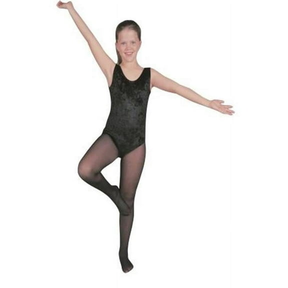 Velvet Child Leotard-Green Xs