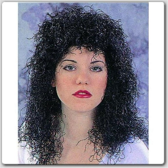 RG Costumes 60015 Curly Black Wig - Size Adult