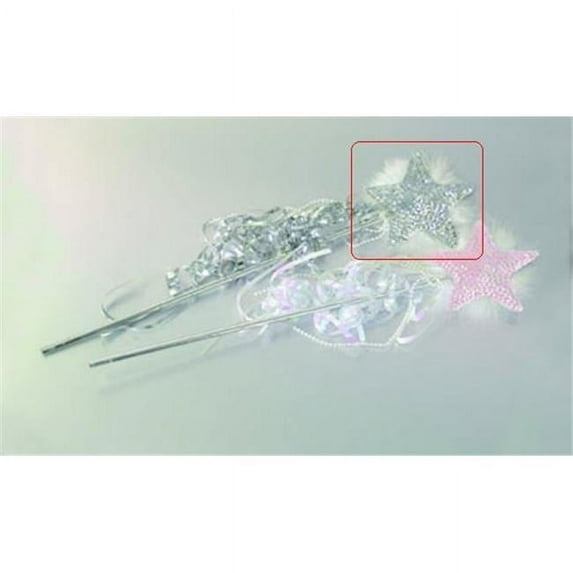 RG Costumes 65095 Fairies Sequin Costume Wand - Silver