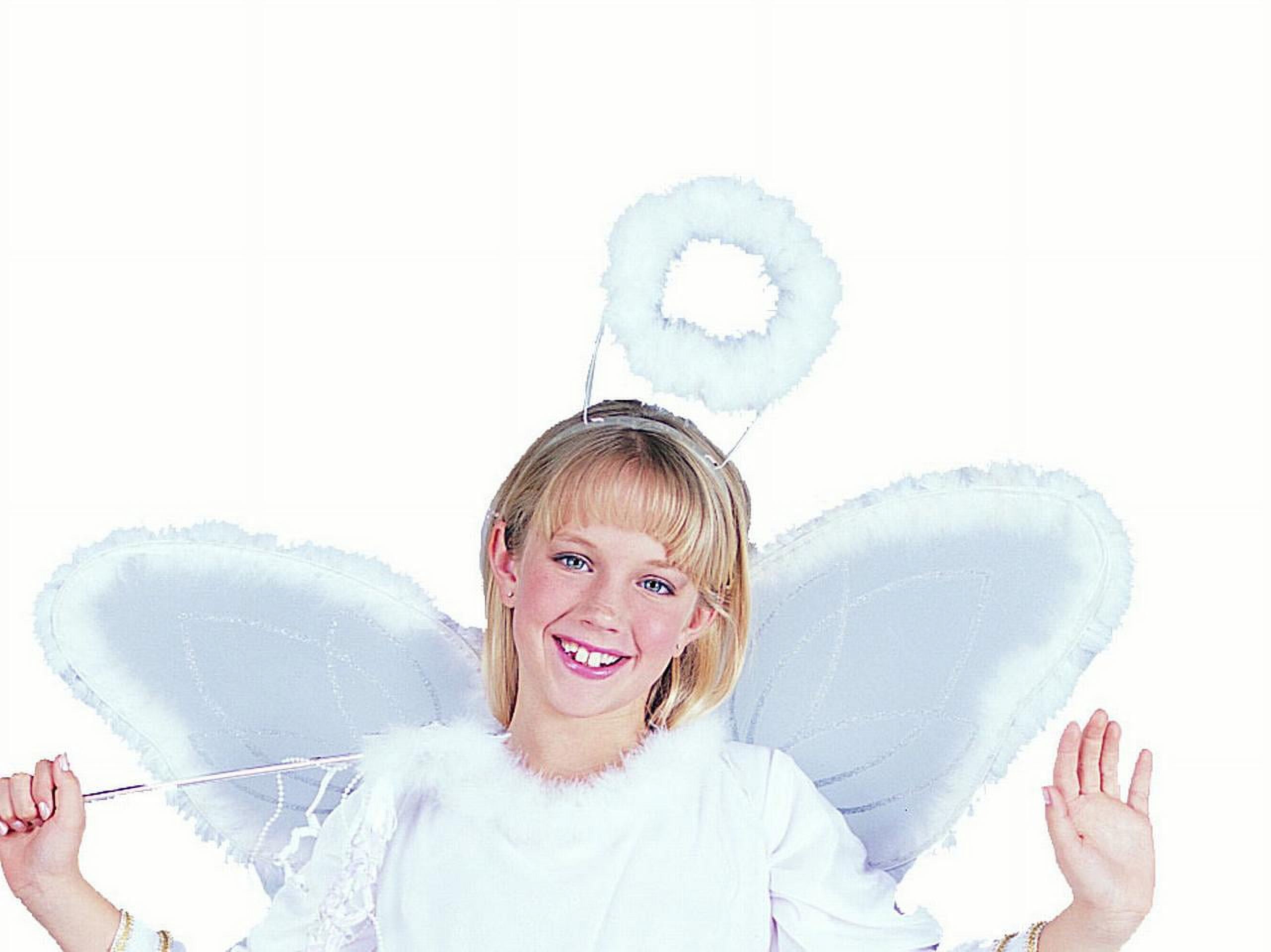 Angel Halo White Marabou Costume Accessory main image 1