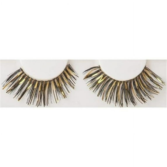 RG Costumes 65191 Costume Tinsel Eye Lashes - Gold-Black