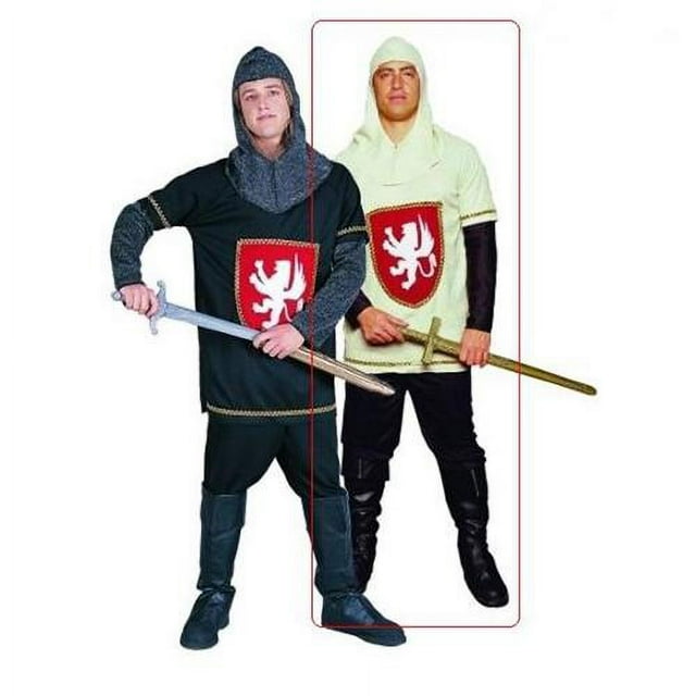 RG Costumes 80088-GBK Medieval Knight Gold-Black Costume - Size Adult Standard