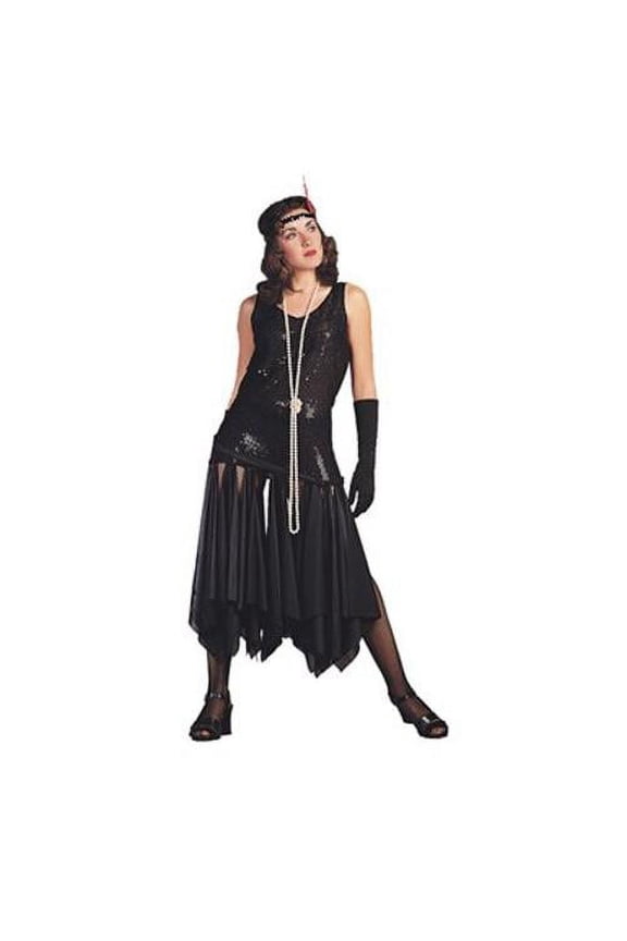 81121-BK 20s Flapper Costume - Black - Size Adult Standard