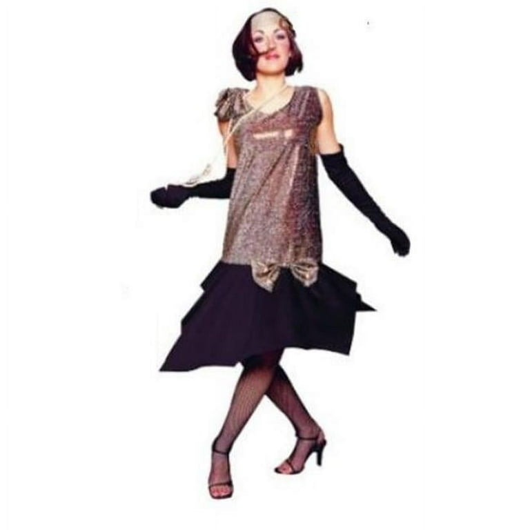 Flapper Costume Silver Adult Flapper Costume Silver Adult