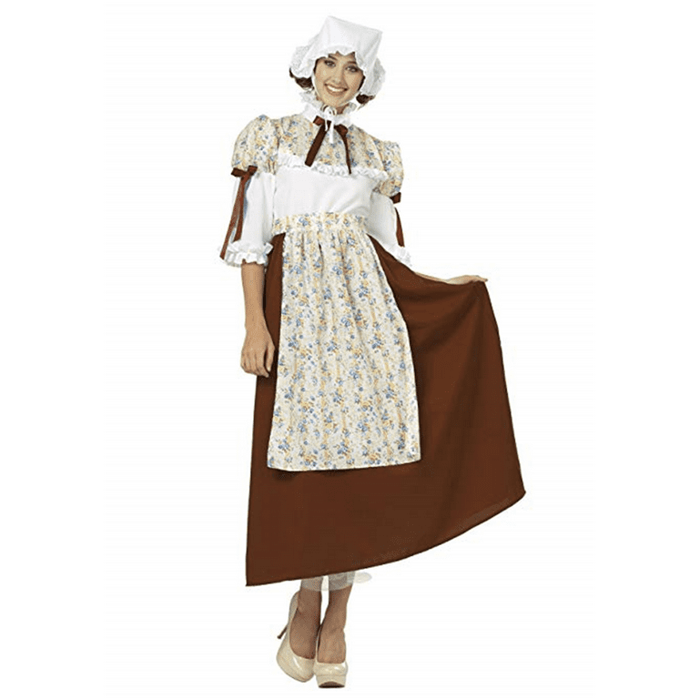 RG Costumes 81361-L Large Colonial Woman Adult - Blue 