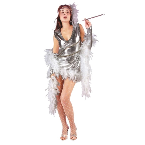 RG Costumes 81448-L Dazzling 20s Flapper Costume - Size Adult Large 8-10