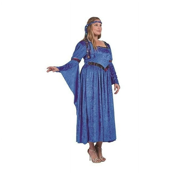 RG Costumes 86388-BL-XXL Renaissance Beauty Adult Lady Green Dress Costume, Blue - 2XL 20-22
