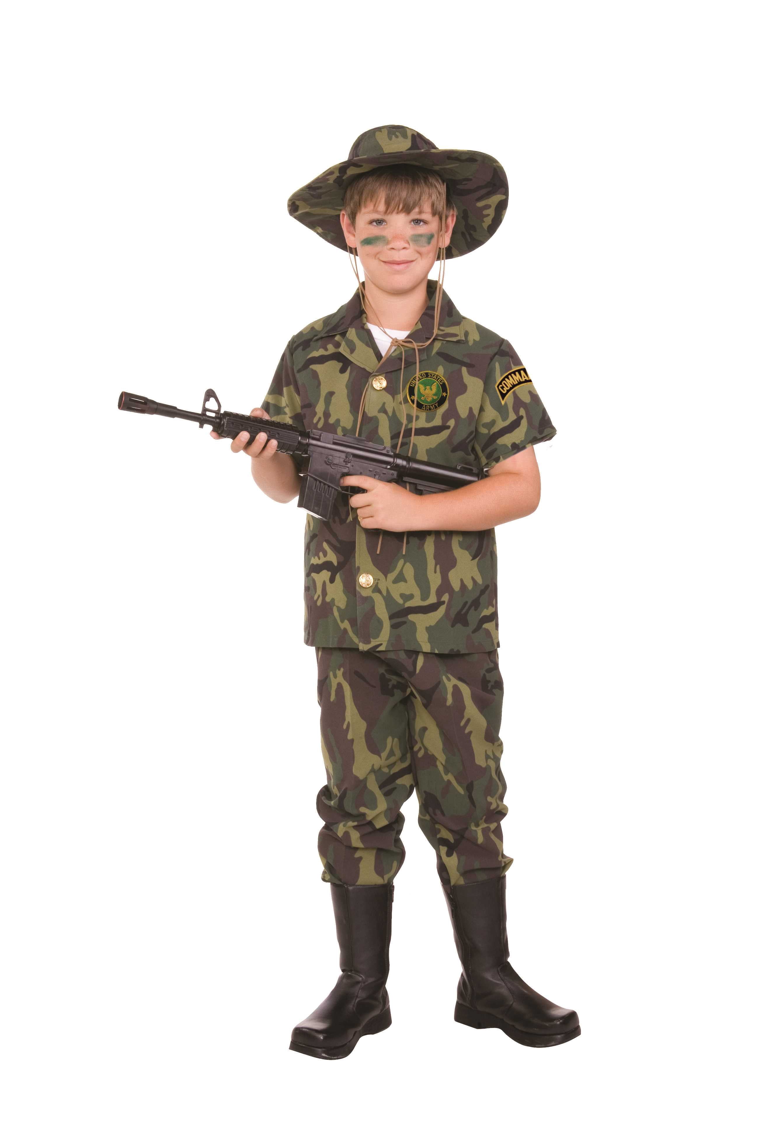 RG Costumes 90366-L Jungle Commando Child Costume - Size L - Walmart ...