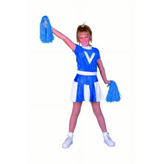 RG Costumes Blue Velvet Cheerleader Costume - Size Child-Large