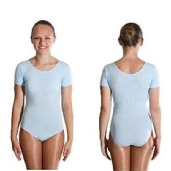 RG Costumes 603-15-M Leotard Velvet Adult Costume, Medium - Light Blue