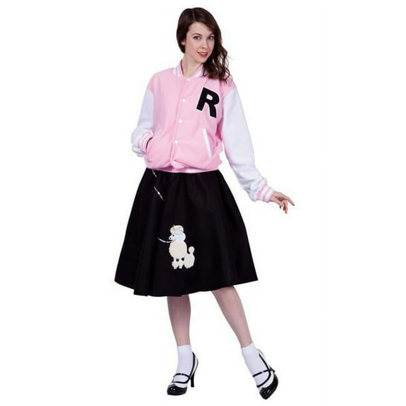 RG Costumes Letterman Jacket Adult Women Costume - Pink - Medium