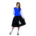 thumbnail image 1 of RG Costumes Women's Letterman Jacket, Blue, Small, 1 of 2