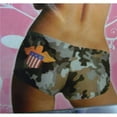 thumbnail image 1 of RG Costumes 61205-S Womens Military Fun Buns Shorts, Camo Green - Small - Size 2-4, 1 of 1