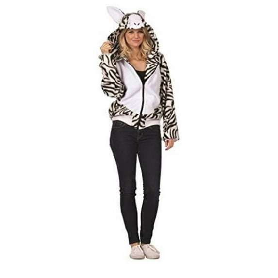 RG Costumes 40881-S Zoe the Zebra Hoodie Adult - Small